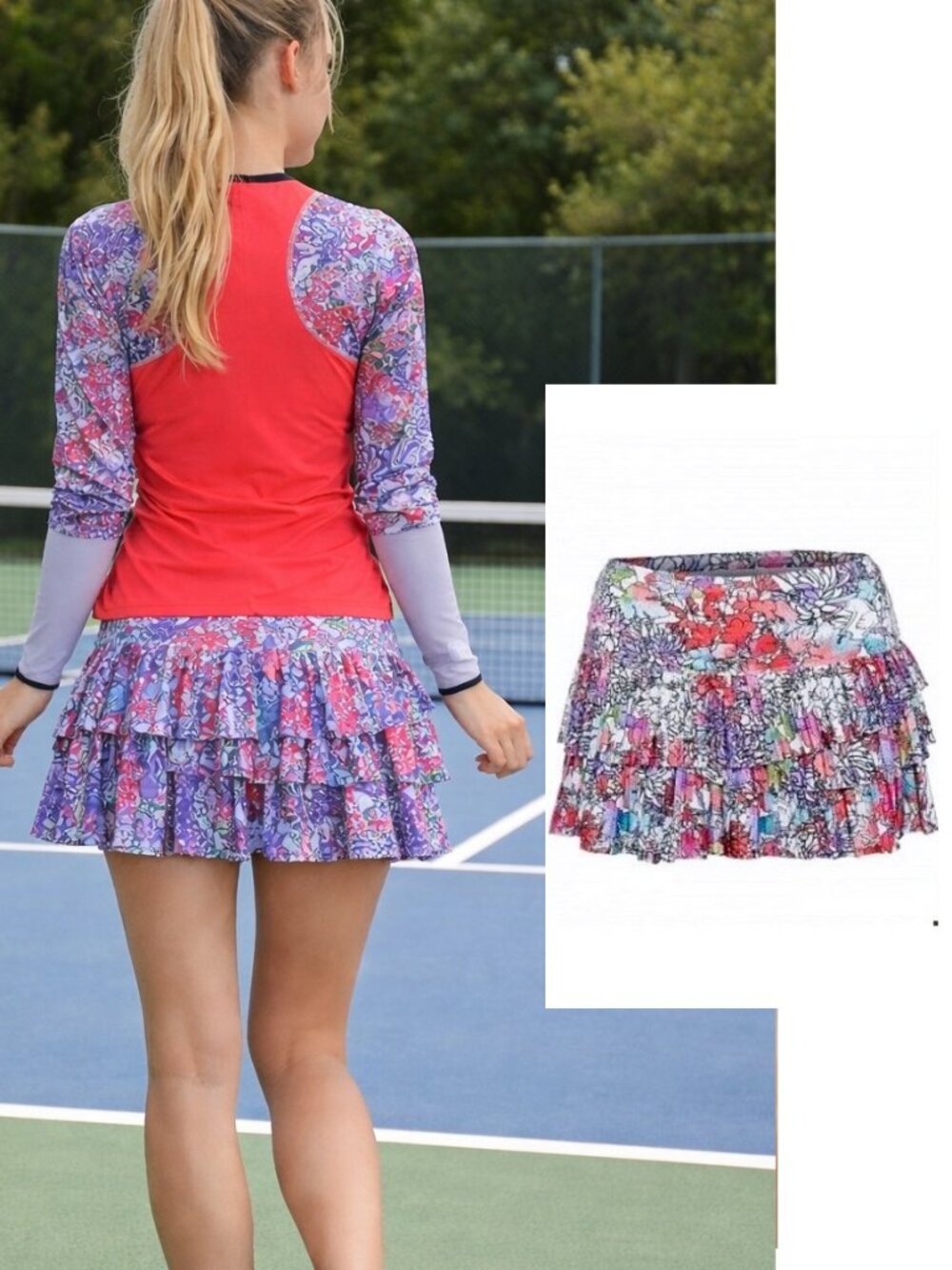 Nwt Lucky In Love Tennis Skirt Skort Shorts S Small